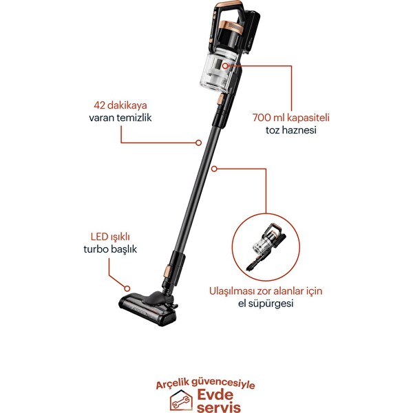 Grundig VCP 3930 25.2V Kablosuz Dikey Süpürge