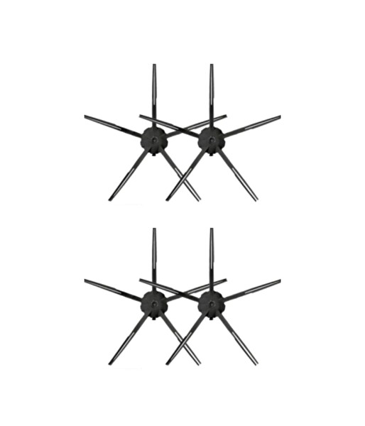Roborock S7 Siyah Uyumlu Yedek Yan Fırça-4 Adet