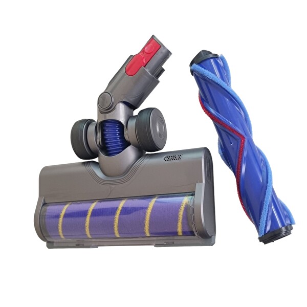 Dyson V15s Detect Submarine™,V15 Detect™ Uyumlu Muadil Süpürge LED Işıklı Parke Zemin Başlığı,Pp Kıllı Rulo