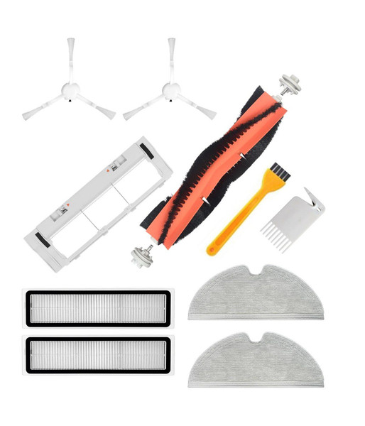 Dreame L10 Pro Beyaz Uyumlu Yedek Fırça Hepa Filtre Mop Fırça Kapağı Seti-10 Parça