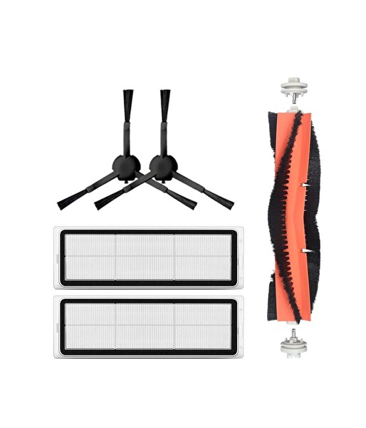 Xiaomi Mop 2 Pro PLUS + (Dikkat! 3D GLOBAL) Uyumlu Yedek Mopsuz Fırça Hepa Filtre Seti-5 Parça