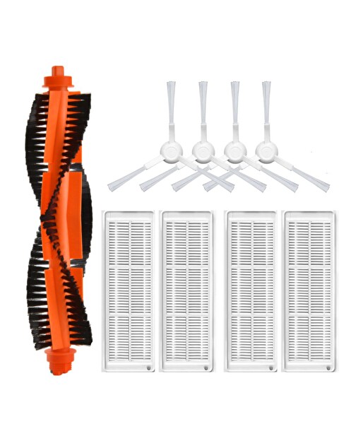 Xiaomi Mop Pro STYTJ02YM (Beyaz) Uyumlu Yedek Mopsuz Fırça Hepa Filtre Mop Seti-9 Parça