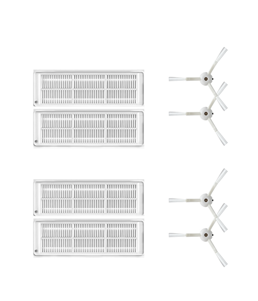 Xiaomi Mop 2 Lite (MJSTL) Uyumlu Yedek Hepa Filtre Yan Fırça-8 Parça