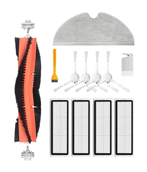 Xiaomi 2C Vacuum Mop Uyumlu Yedek Fırça Hepa Filtre Mop Seti-12 Parça
