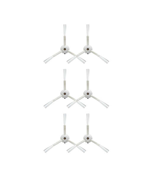 Xiaomi Mop 2 Pro (Beyaz) MJST1SHW Uyumlu Yedek Yan Fırça-6 Parça