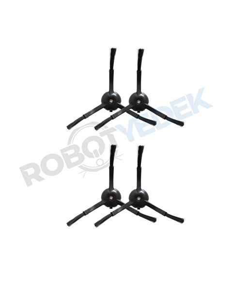 Roborock Q Revo Siyah Uyumlu Yedek Yan Fırça-4 Adet
