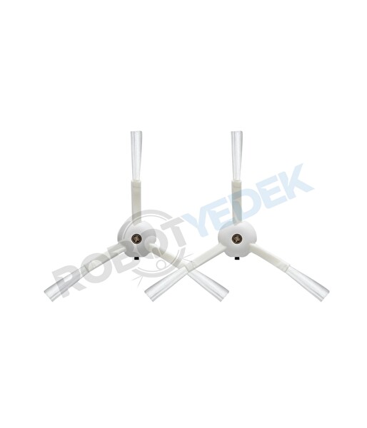 Roborock Q Revo Uyumlu 2 Adet Beyaz Yan Fırça