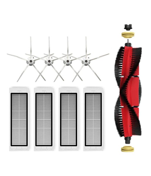 Roborock S6/S6 Pure Uyumlu Yedek Mopsuz Fırça Hepa Filtre Mop Seti-9 Parça