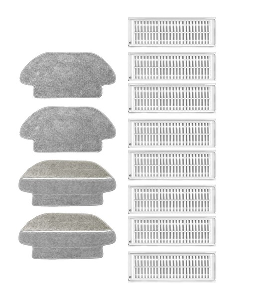 Xiaomi Mop Pro STYTJ02YM Uyumlu Yedek Mop ve Hepa Filtre-12 Parça