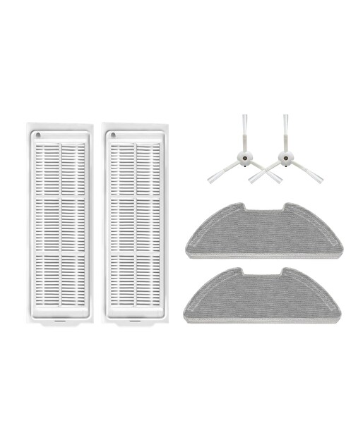 Xiaomi Mop 2 Pro (Beyaz) MJST1SHW Beyaz Uyumlu Yedek Fırça Filtre Mop Seti-6 Parça
