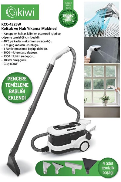 Kiwi KCC-4325W Koltuk Ve Halı Yıkama Makinesi
