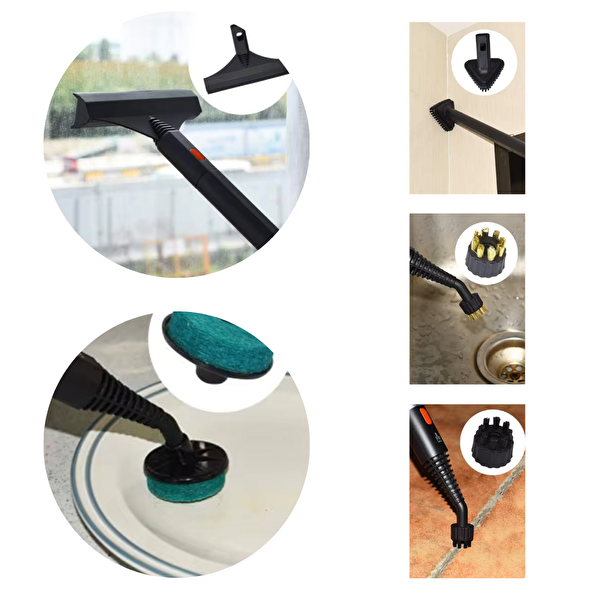 Yui Steam BV16 Pro Çok Fonksiyonlu 19 Parça Buharlı Temizlik Makinesi ...