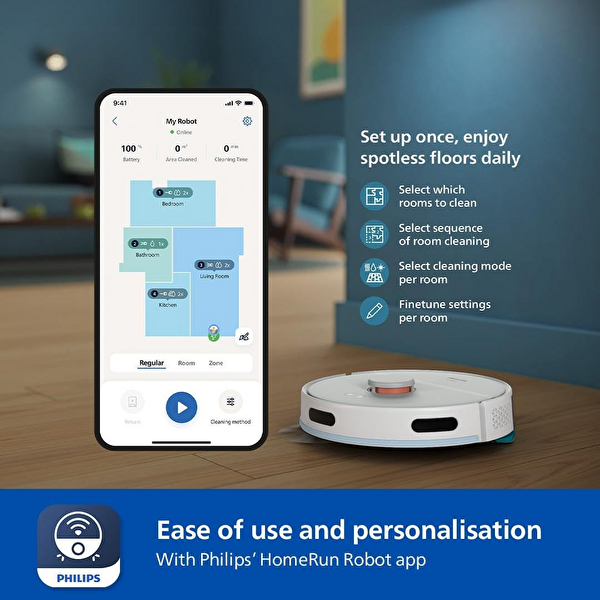 Philips XU2000/21 Islak ve Kuru 2000 Serisi Robot Süpürge