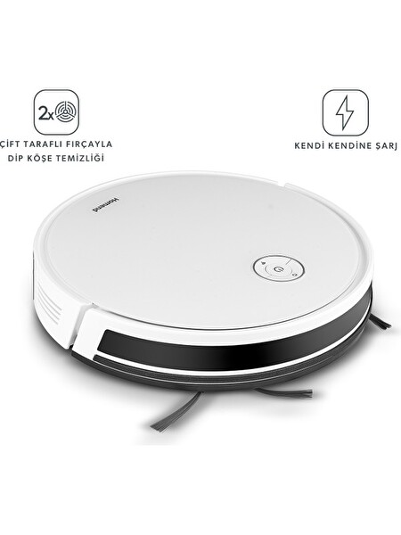 Homend Alex 1288H Moplu Akıllı Robot Süpürge Gyroscope Beyaz