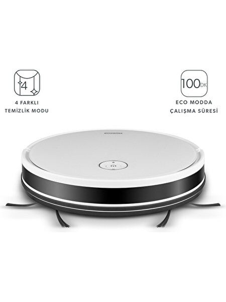 Homend Alex 1288H Moplu Akıllı Robot Süpürge Gyroscope Beyaz