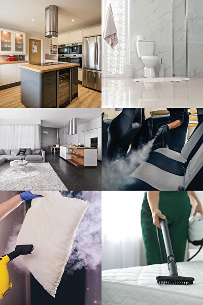 Kiwi KSC-4255 Çok Fonksiyonlu Buharlı Temizleyici - Buharlı Temizlik Makinesi