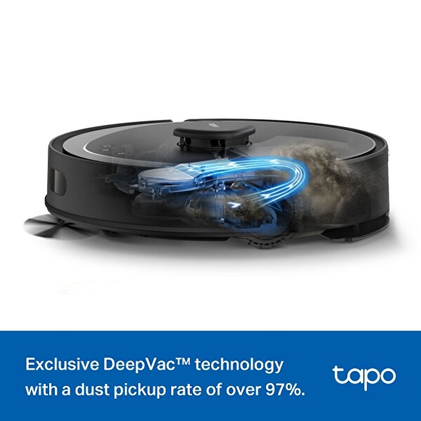 TP-Link Tapo RV30 Max Plus 5300Pa Yüksek Vakum Güçlü Robot Süpürge ve Paspas - Akıllı Otomatik Boşaltma Ünitesi