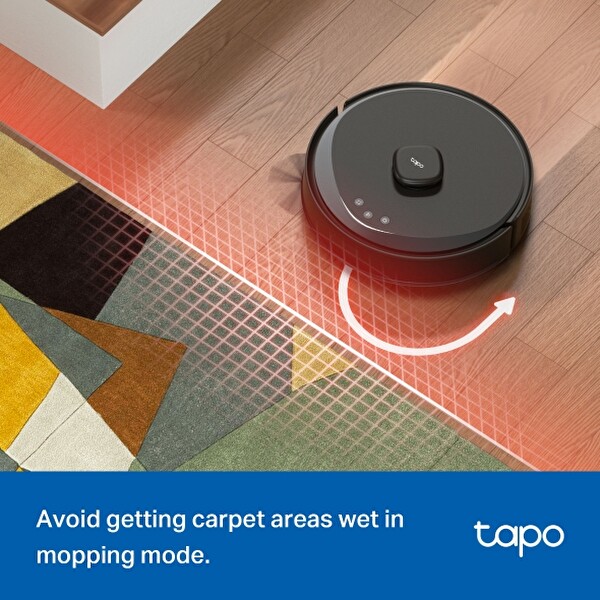 TP-Link Tapo RV30 Max Plus 5300Pa Yüksek Vakum Güçlü Robot Süpürge ve Paspas - Akıllı Otomatik Boşaltma Ünitesi