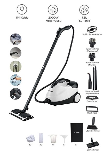 Torima CB902A - CB08C Paket Buharlı Temizleyiciler Ek Aparatlı Çok