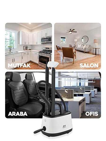 PiranTech CB-101A Çok Fonksiyonlu Buharlı Temizlik Makinesi