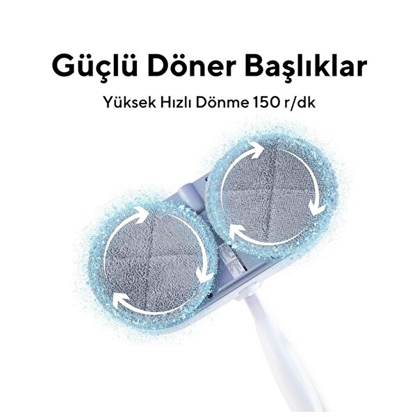 Kumtel HWSM-01 Kablosuz Şarjlı Mop