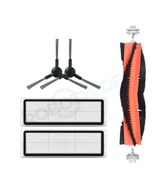 Robotyedek Dreame L10S Pro Gen 2 Uyumlu Yedek Mopsuz Fırça Hepa Filtre Seti-5 Parça