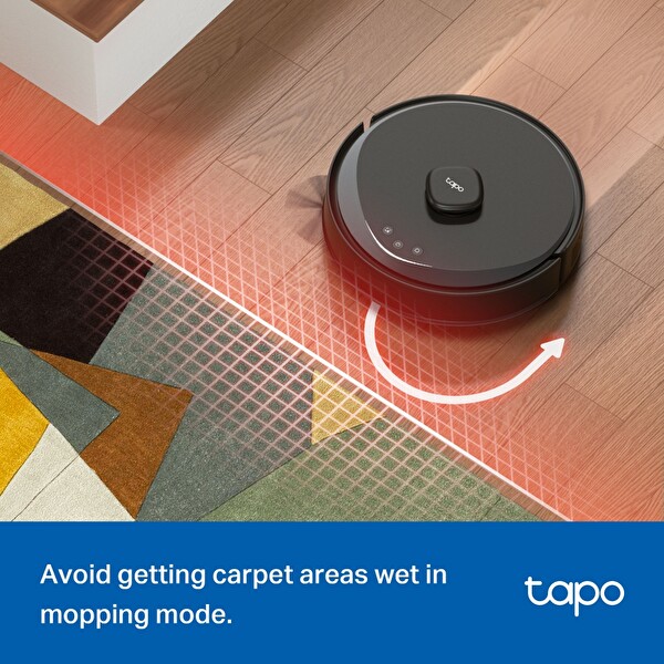 TP-Link Tapo RV30 Max 5300Pa Amazon Alexa ve Google Asistan Destekli Robot Süpürge ve Paspas
