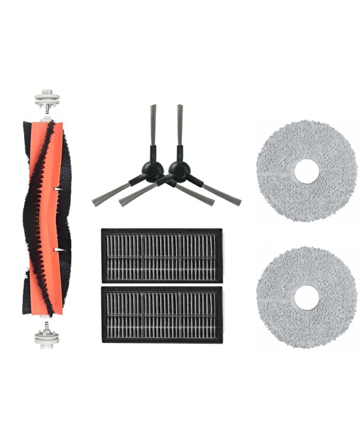 Robotyedek Dreame X30 Ultra Uyumlu Fırça Hepa Filtre Mop Seti-7 Parça