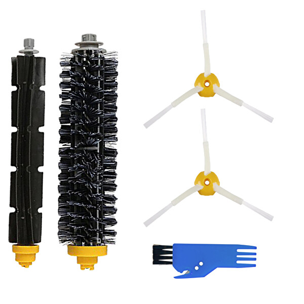 Filterhauz i-Robot Roomba 700 760 770 780 Uyumlu 5 Parça Yedek Filtre Fırça Seti