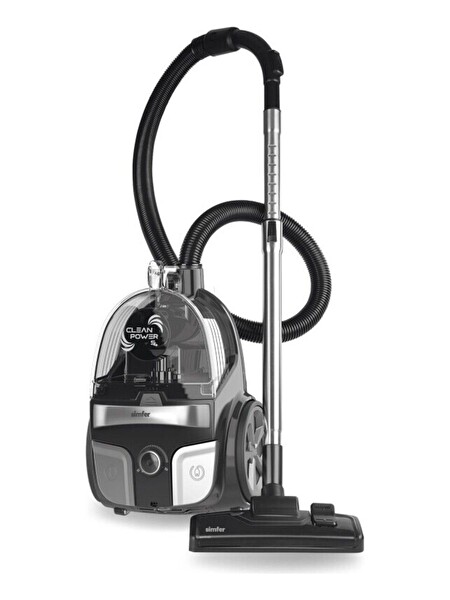 Simfer Clean Power S4 SK-6300 800 W Toz Torbasız Süpürge Gümüş Gri