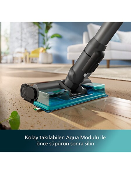 Philips PowerCyclone XC6553/01 Islak Kuru Şarjlı Dikey Süpürge