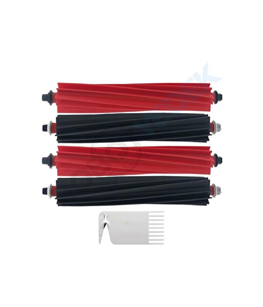 Robotyedek Roborock Q Revo Master Uyumlu Ana Fırça ve Temizleme Tarağı - 3 Parça