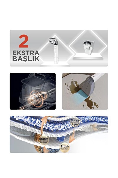 Torima JJB-747 Koltuk ve Halı Yıkama Makinesi - CB-08C Çok Fonksiyonlu Buharlı Temizleyici