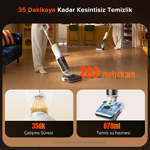 Roborock F25 RT Islak Kuru Akıllı Dikey Süpürge