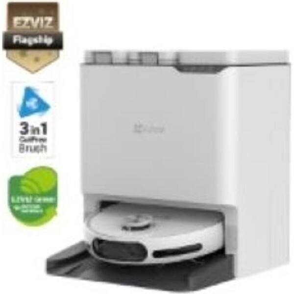 Ezviz RS20 Max Kendi Kendine Temizleme 13000 Pa Kameralı Devriye İki Yönlü Konuşma Robot Süpürge