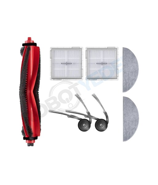 Robotyedek Roborock Q8 Max Pro 2025 Model Uyumlu Fırça Hepa Filtre Mop Seti - 7 Parça