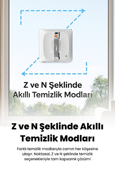 Mieco WA9 Pro Kumandalı Çift Yönlü Su Püskürtmeli Cam Temizleme Robotu