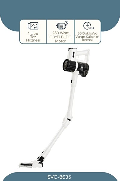 Sinbo SVC-8635 Bldc Motorlu Dikey Kablosuz Şarjlı LED Aydınlatmalı Süpürge