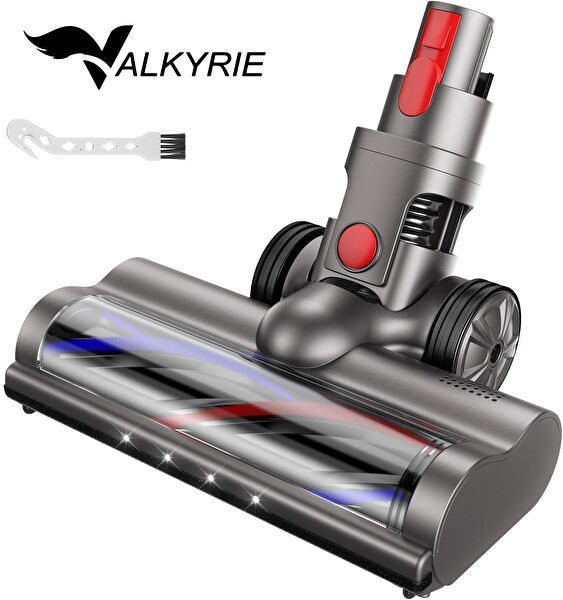 Valkyrie Elektrikli Döner Işıklı Zemin Fırçası Başlığı - Dyson V8/V10/V11/V15 Uyumlu Yüksek Performanslı