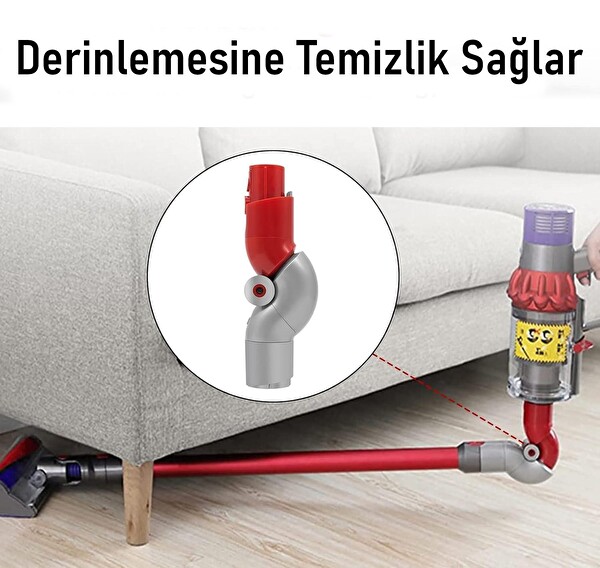 Valkyrie Mobilya Altı Temizlik Adaptörü - Dyson V7 V8 V10 V11 V15 Gen5 Uyumlu