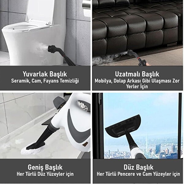 Valkyrie Çok Amaçlı Basınçlı Buhar Temizleyici El Tipi Buharlı Temizlik Makinesi