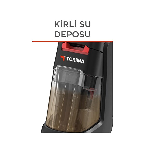 Torima DHY-1000 800W Halı Ve Koltuk Yıkama Temizleme Leke Çıkartma Makinesi Siyah