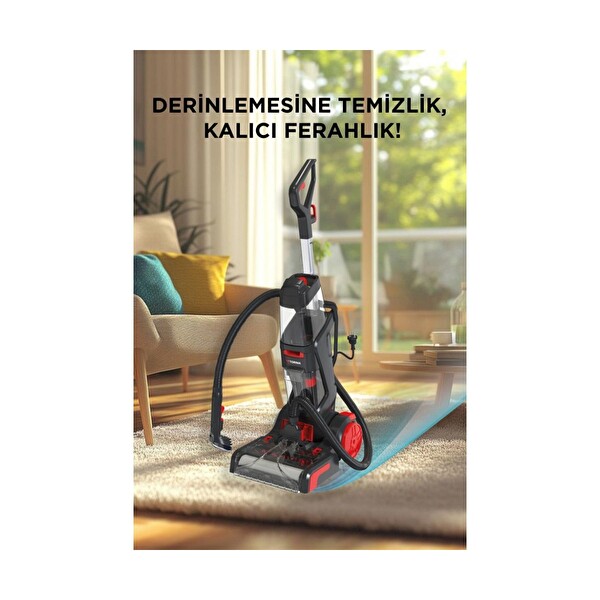 Torima DHY-1000 800W Halı Ve Koltuk Yıkama Temizleme Leke Çıkartma Makinesi Siyah