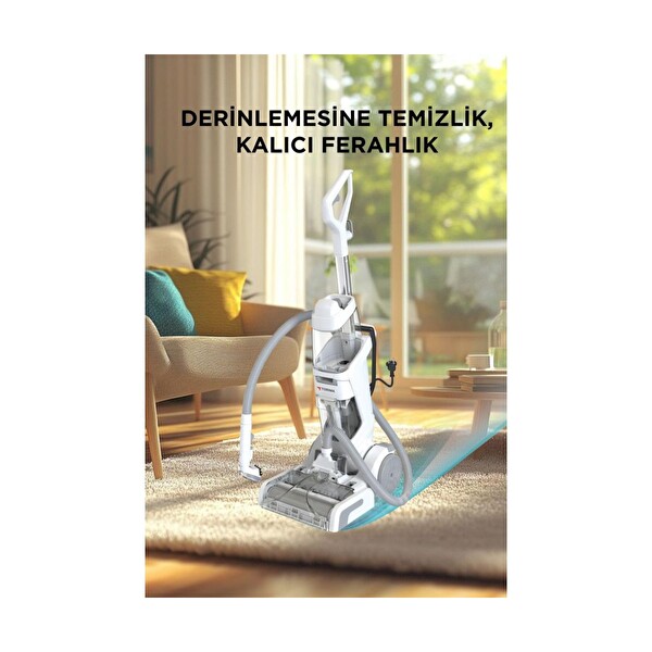 Torima DHY-1000 800W Halı Ve Koltuk Yıkama Temizleme Leke Çıkartma Makinesi Beyaz