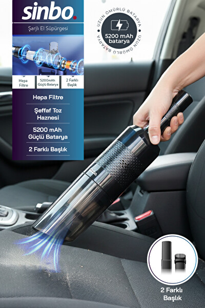 Sinbo SVC-8631 Şarjlı El Süpürgesi - Siyah