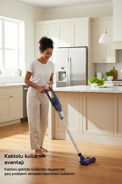 Sinbo SVC-8628 Kablolu Dikey Elektrikli Süpürge - Mavi