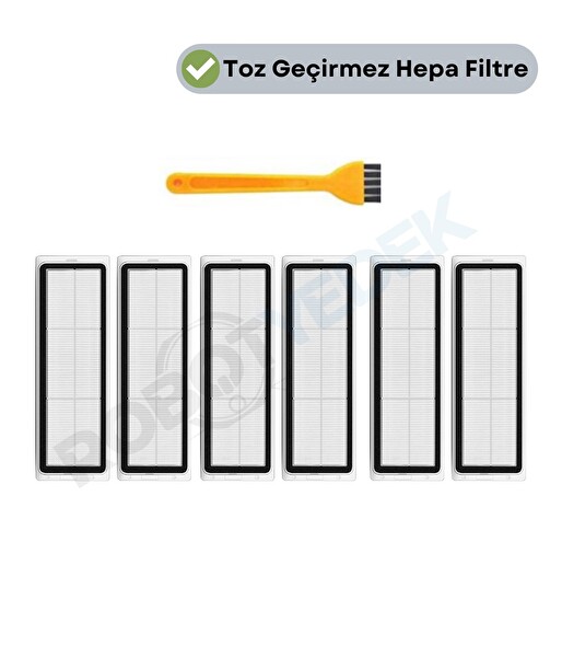 Robotyedek Xiaomi H40 Uyumlu Yedek Hepa Filtre-7 Parça