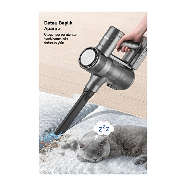 Sinbo SVC-8632 Elektrikli Şarjlı Süpürge Gri