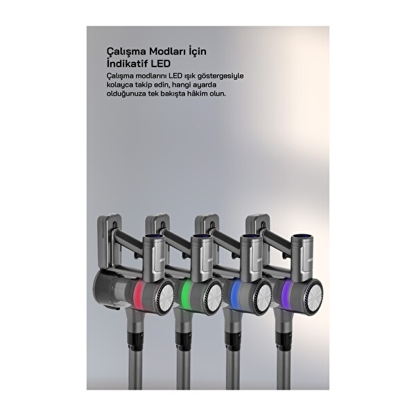 Sinbo SVC-8632 Elektrikli Şarjlı Süpürge Gri