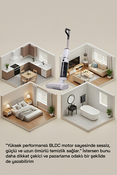 Sinbo SFC-4106 Islak-Kuru Yüzey Temizleyici-Beyaz